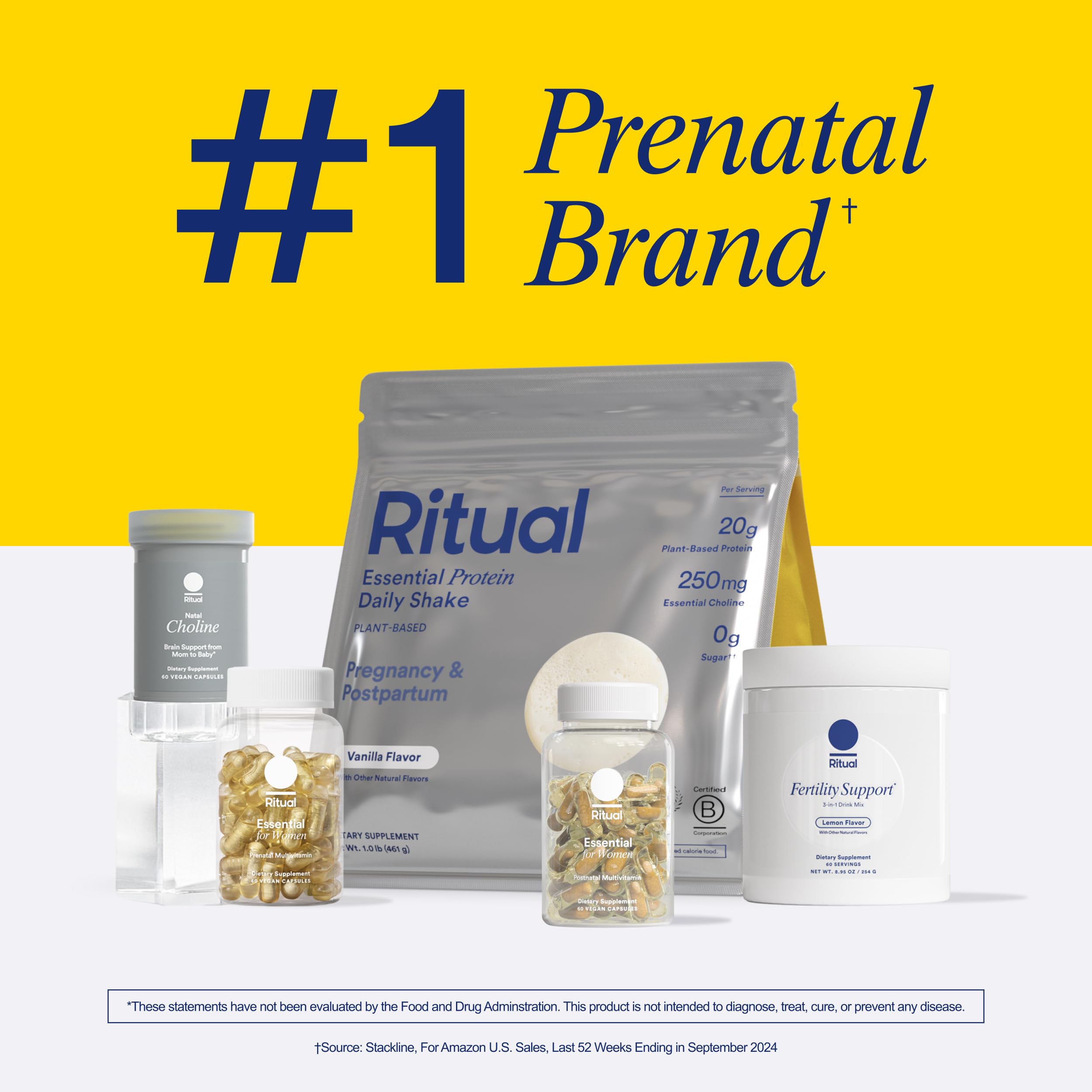 Ritual Prenatal Vegan Protein Powder - 20g Pea Protein

