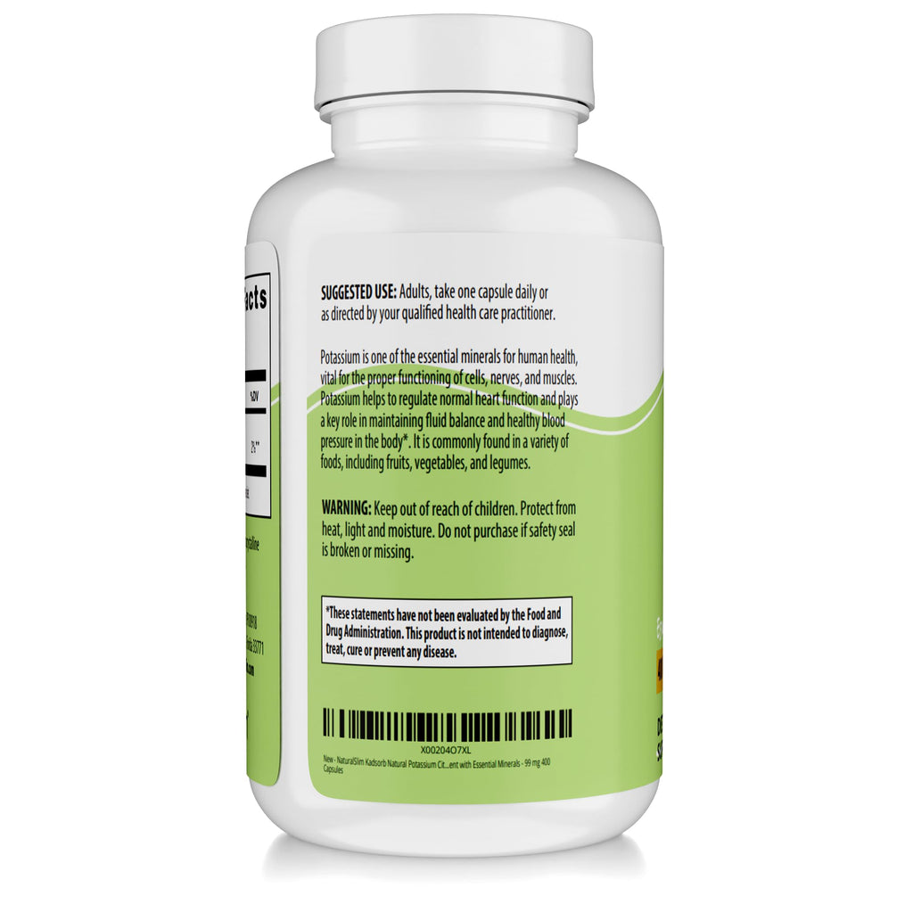 NaturalSlim Potassium Citrate Gluconate Supplement

