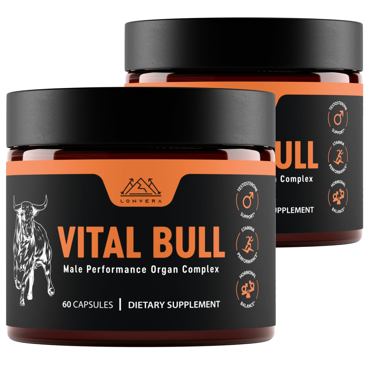 Vital Bull Beef Organ Supplement for Men – Freeze-Dried Formula