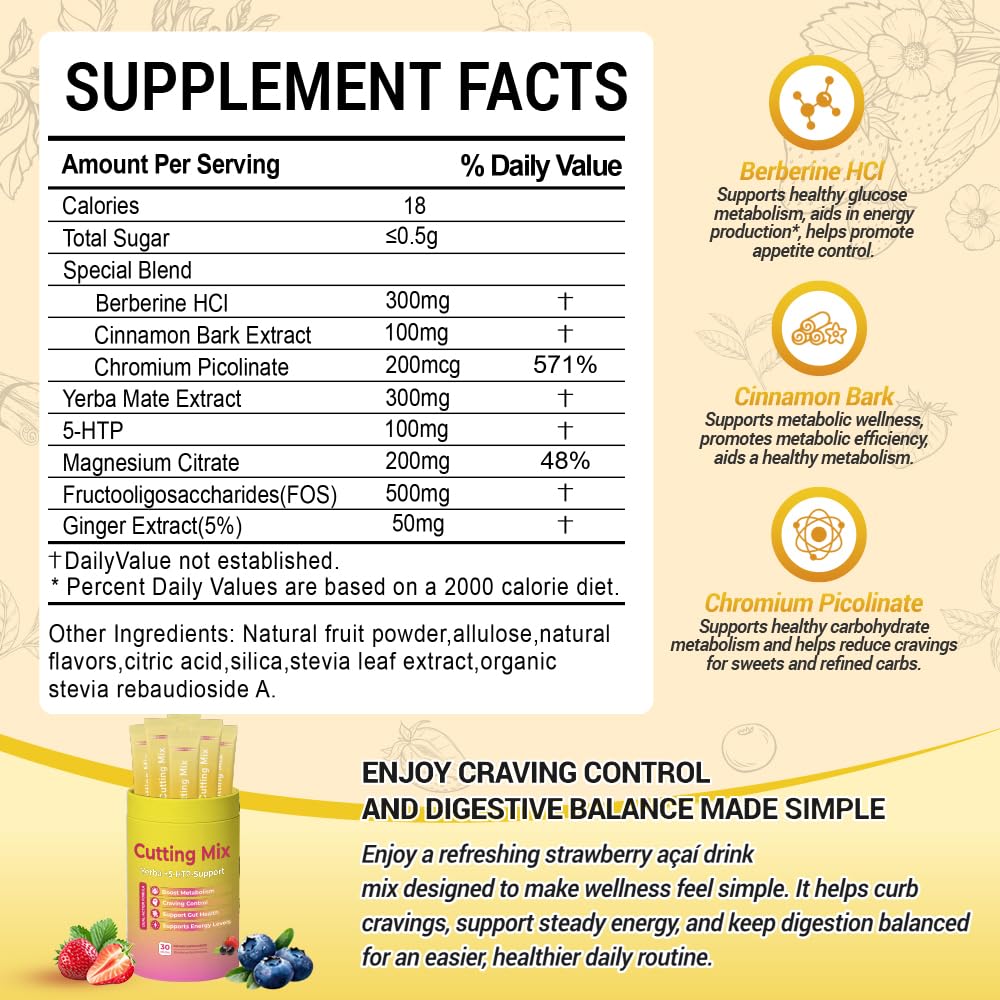 Cutting Drink Mix for Digestive Health & Energy

