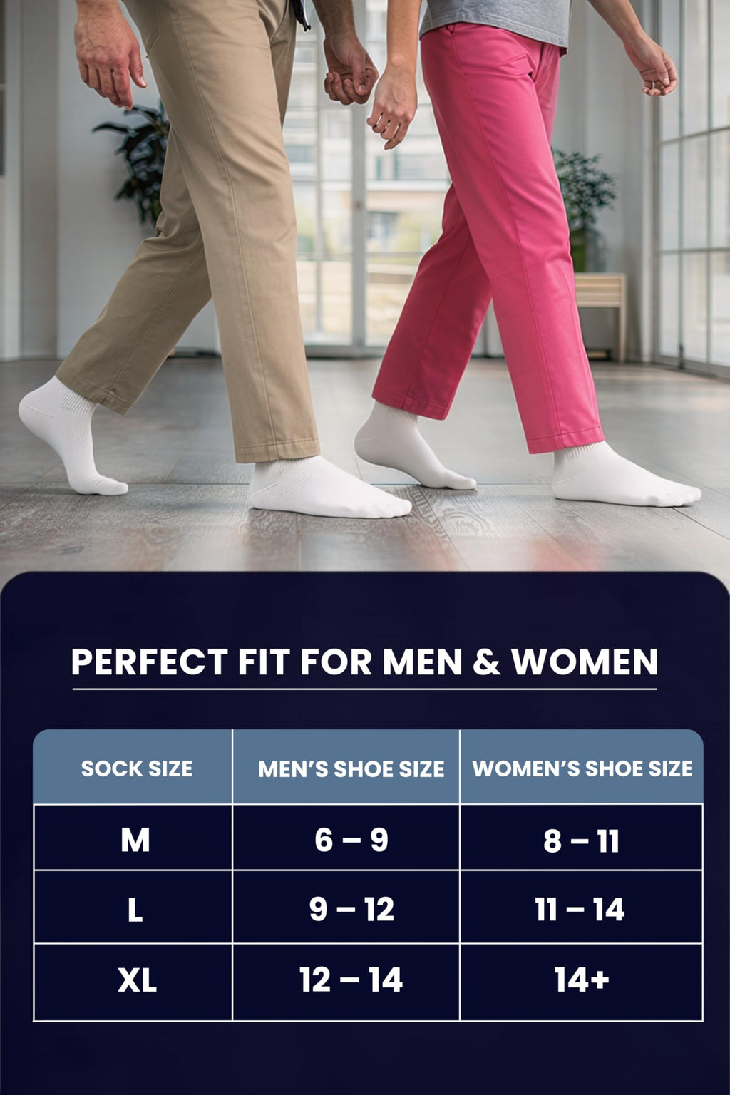 Special Essentials Diabetic Crew Socks for Men & Women

