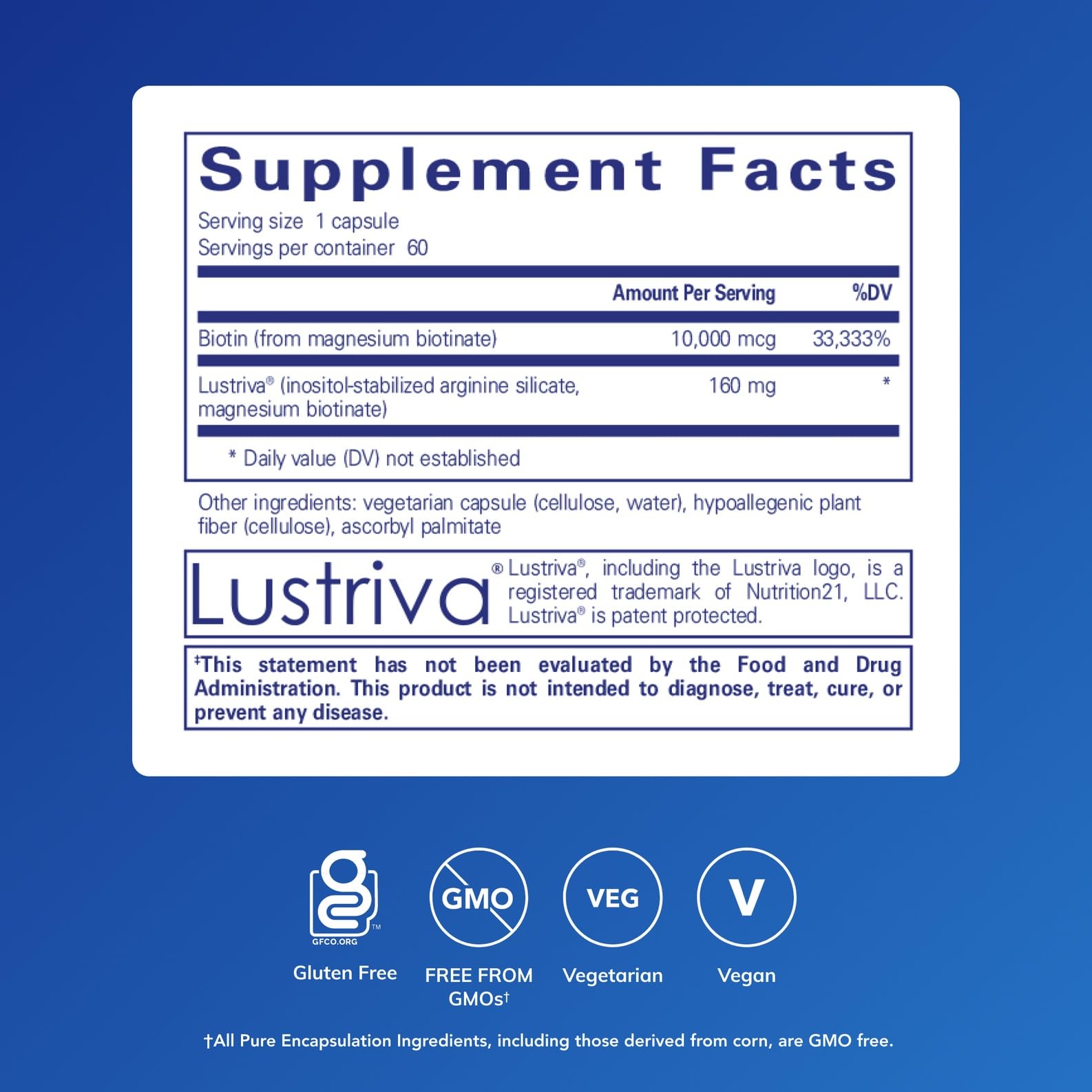 Pure Encapsulations Biotin Complex for Hair & Skin

