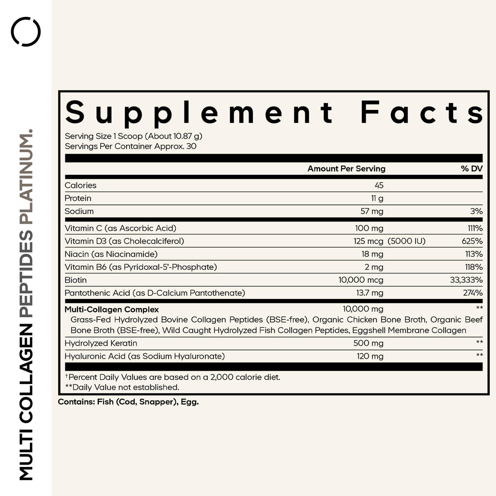 Codeage Multi Collagen Peptides Wellness Supplement

