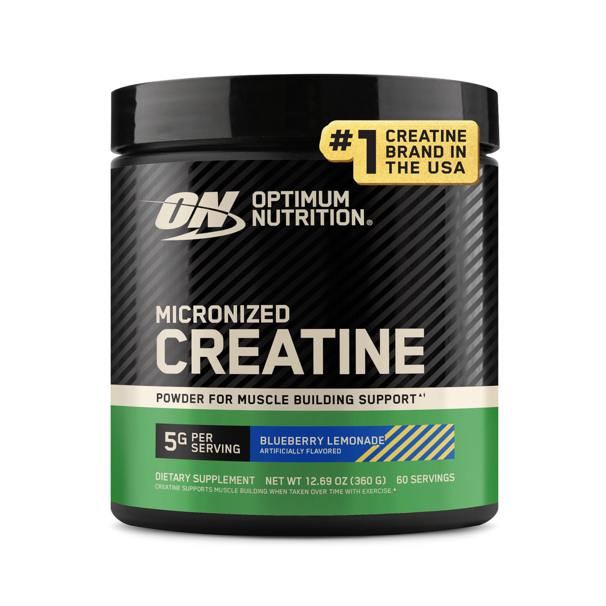 Optimum Nutrition Creatine Micronized Monohydrate Powder – 5 g per scoop