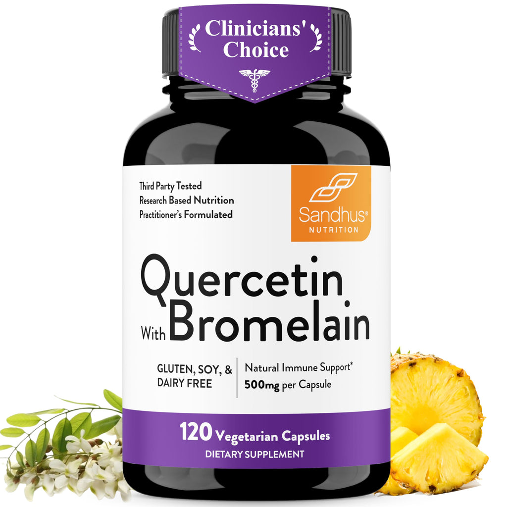 Quercetin with Bromelain Capsules for Immune Support

