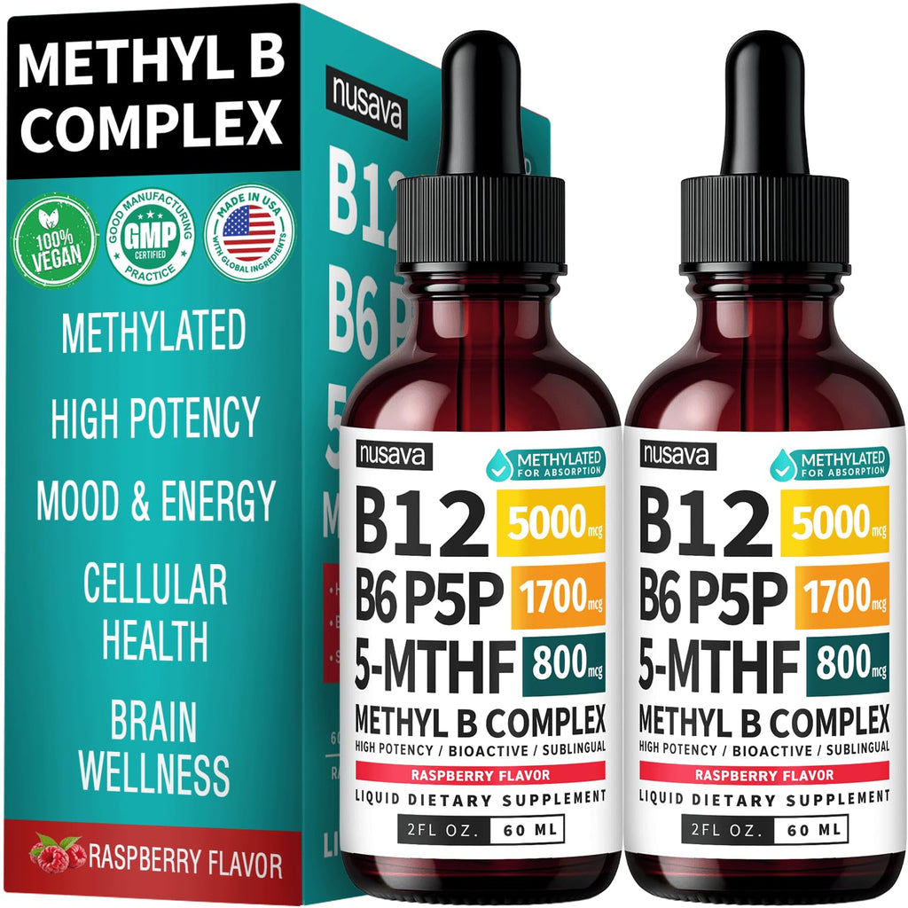 Methylated B Complex Liquid Drops - Sublingual Vitamin B

