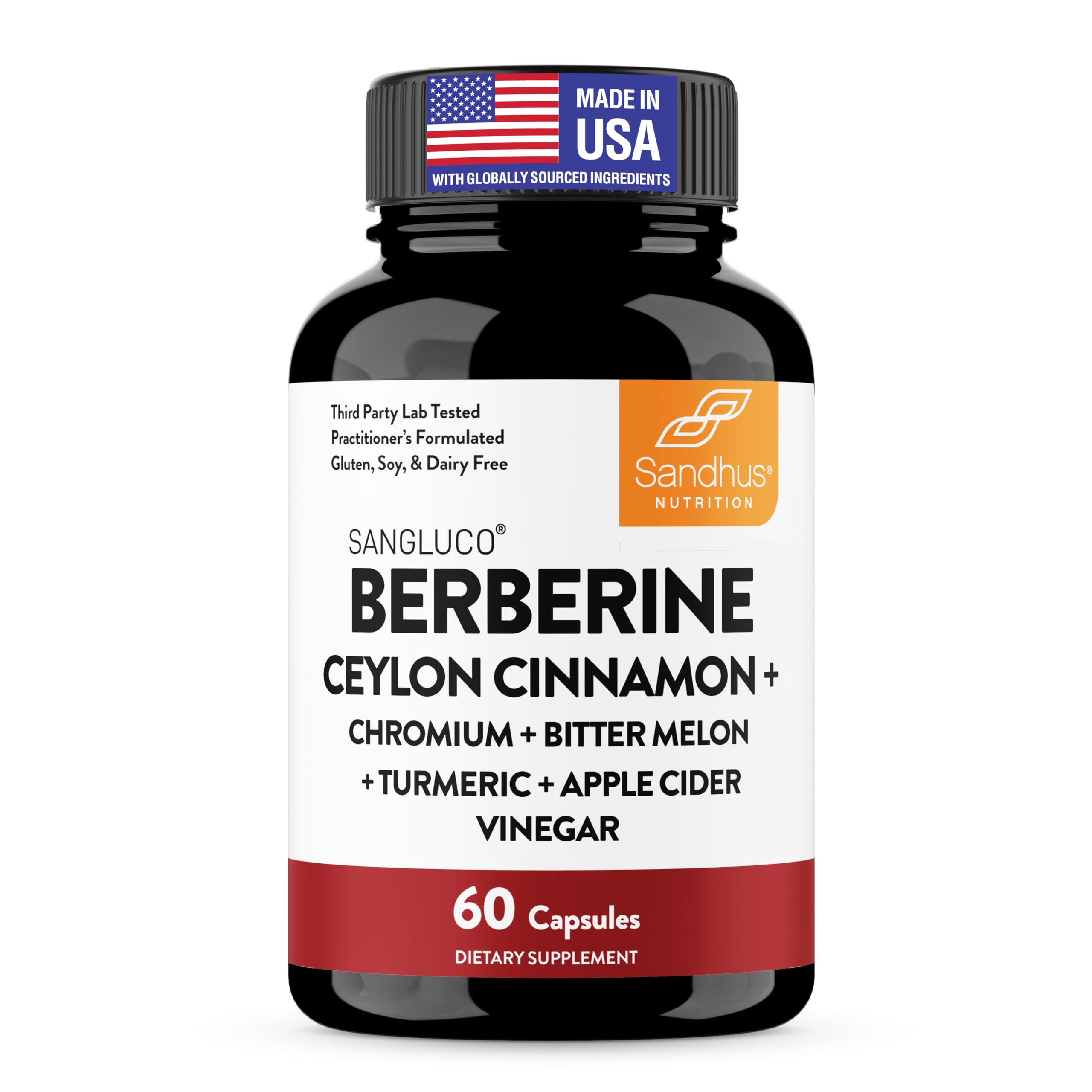 Sangluco Berberine Cinnamon Chromium Supplement

