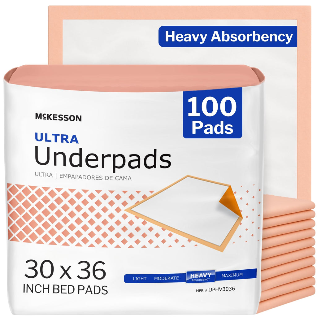 McKesson Disposable Underpads - Heavy Absorbency Incontinence Pads

