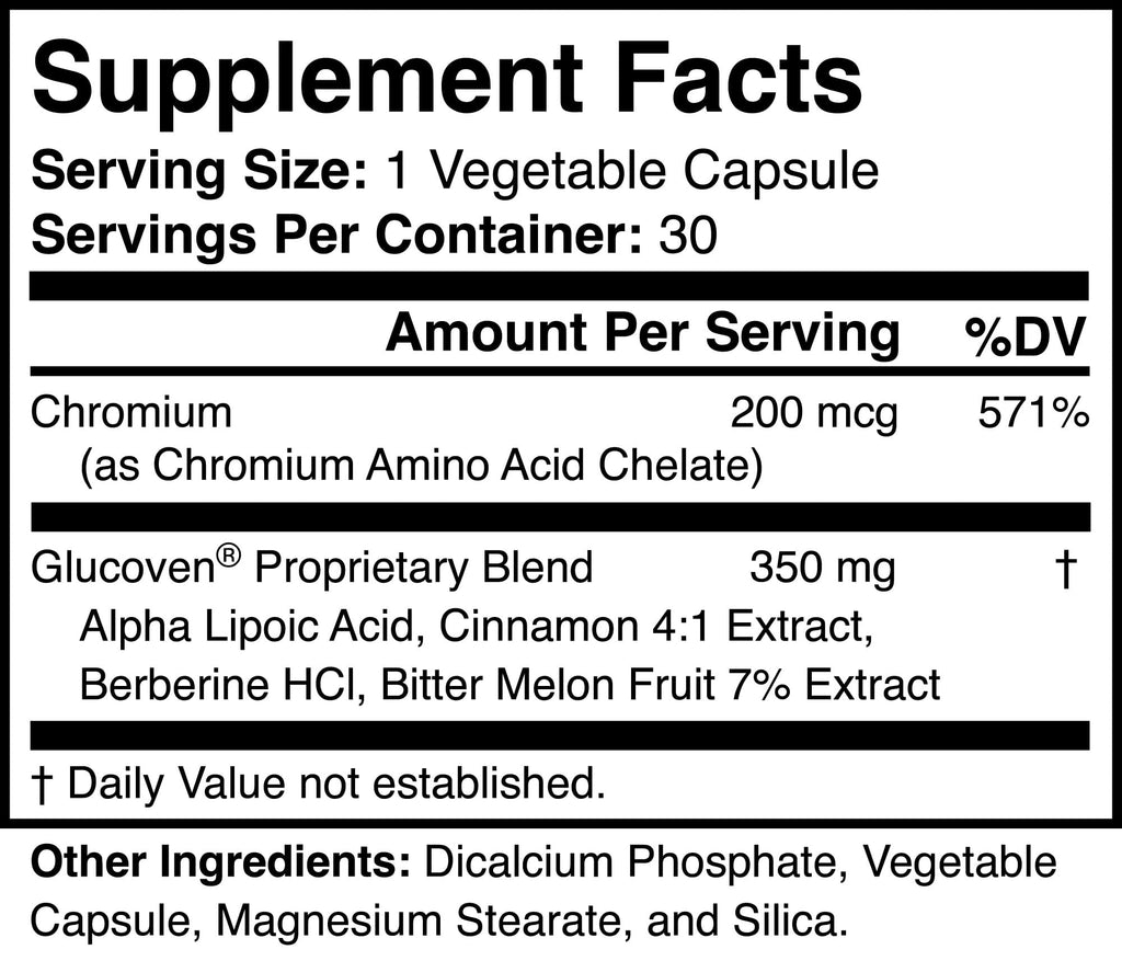 Glucoven Natural Metabolic Support Supplement

