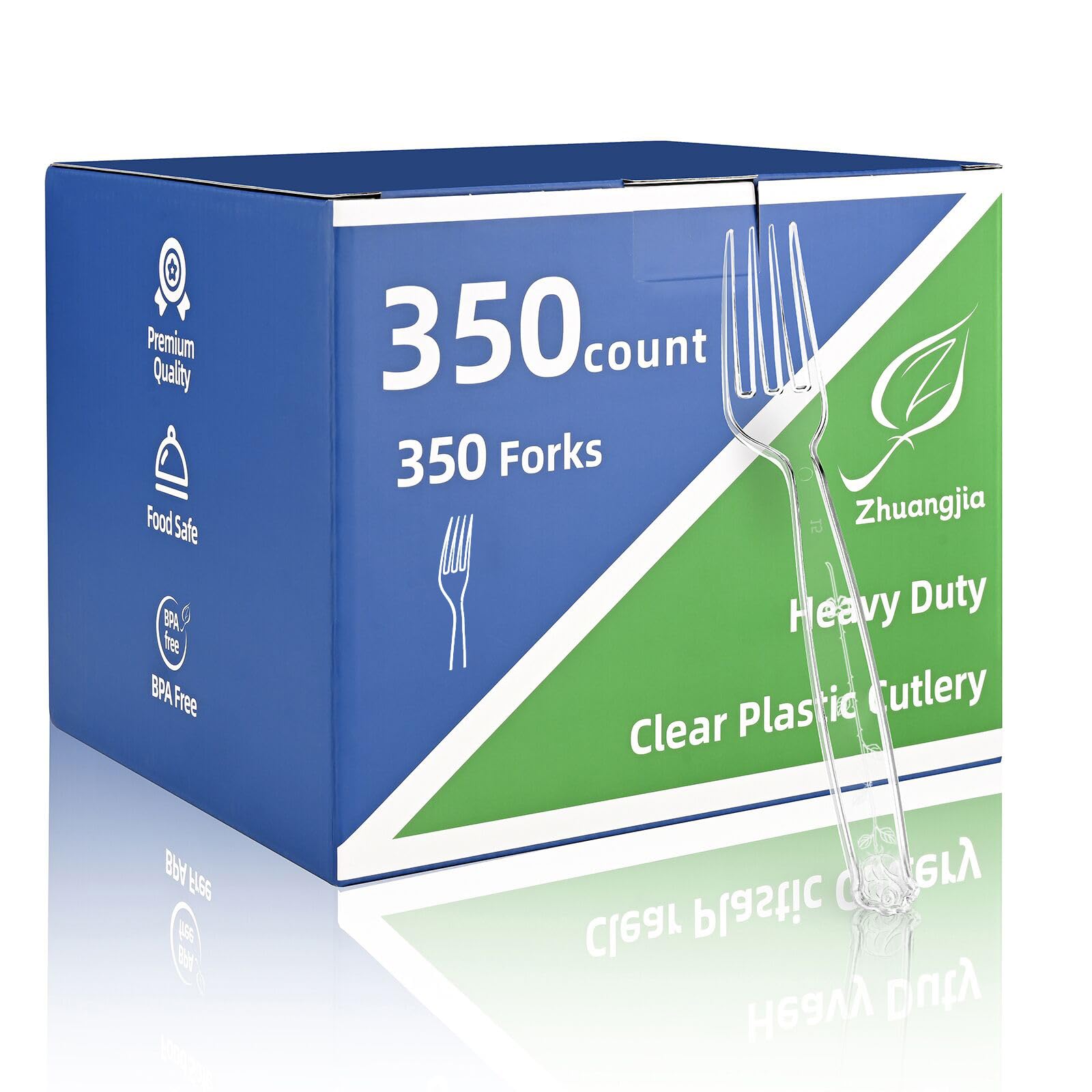 Clear Plastic Forks Extra Heavy Duty | BPA-Free Cutlery

