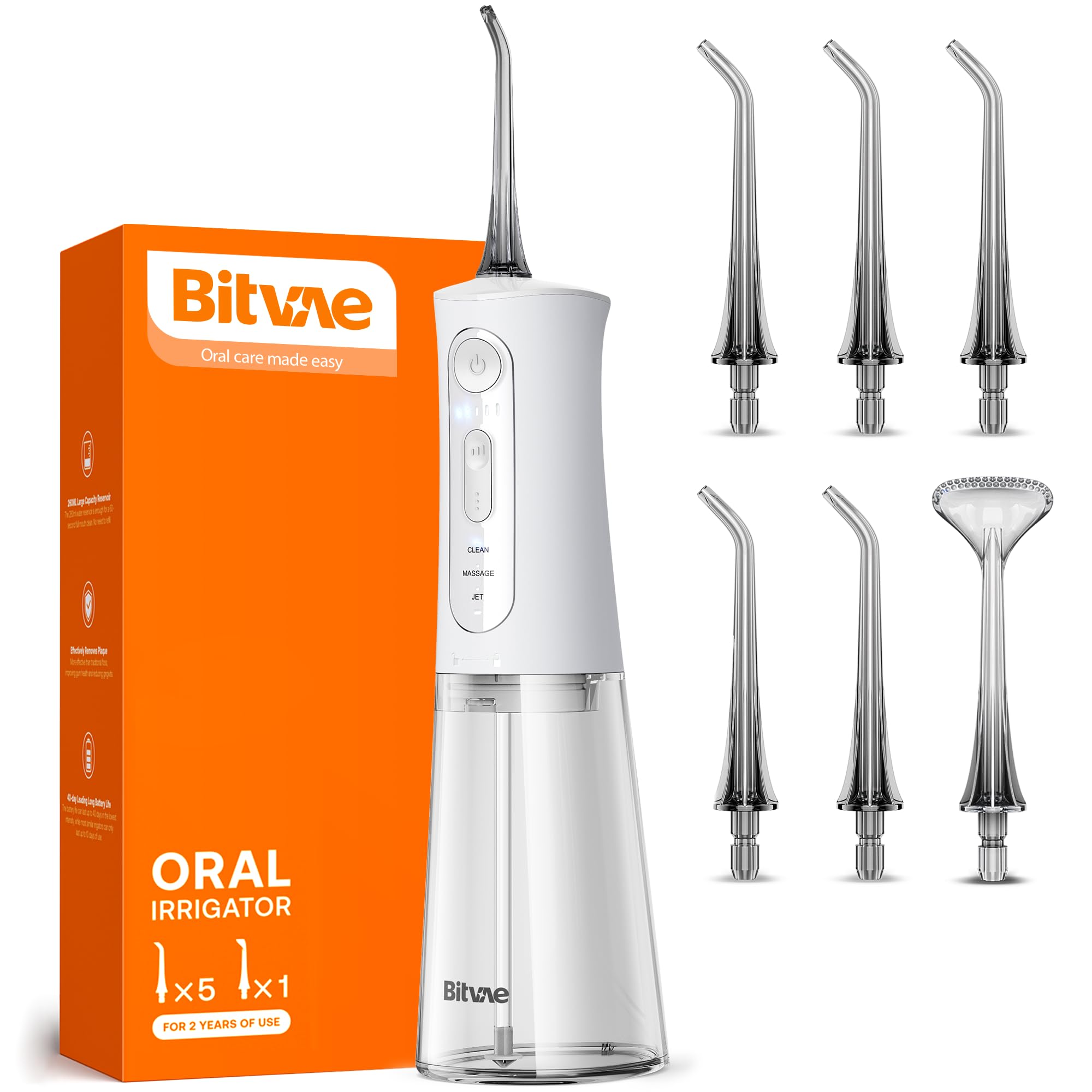 Bitvae C6 Water Dental Flosser Portable Cordless Irrigator