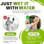 The White Green Cloth Reusable Cleaning Cloth for Glass

