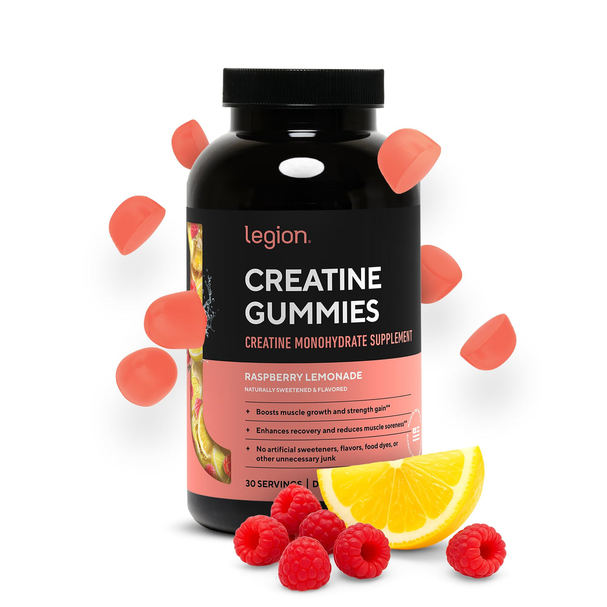 LEGION Creatine Monohydrate Gummies – Chewable Creatine for Muscle Growth & Recovery