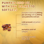 VivoNu Organic Pumpkin Seed Oil with Saw Palmetto Capsules

