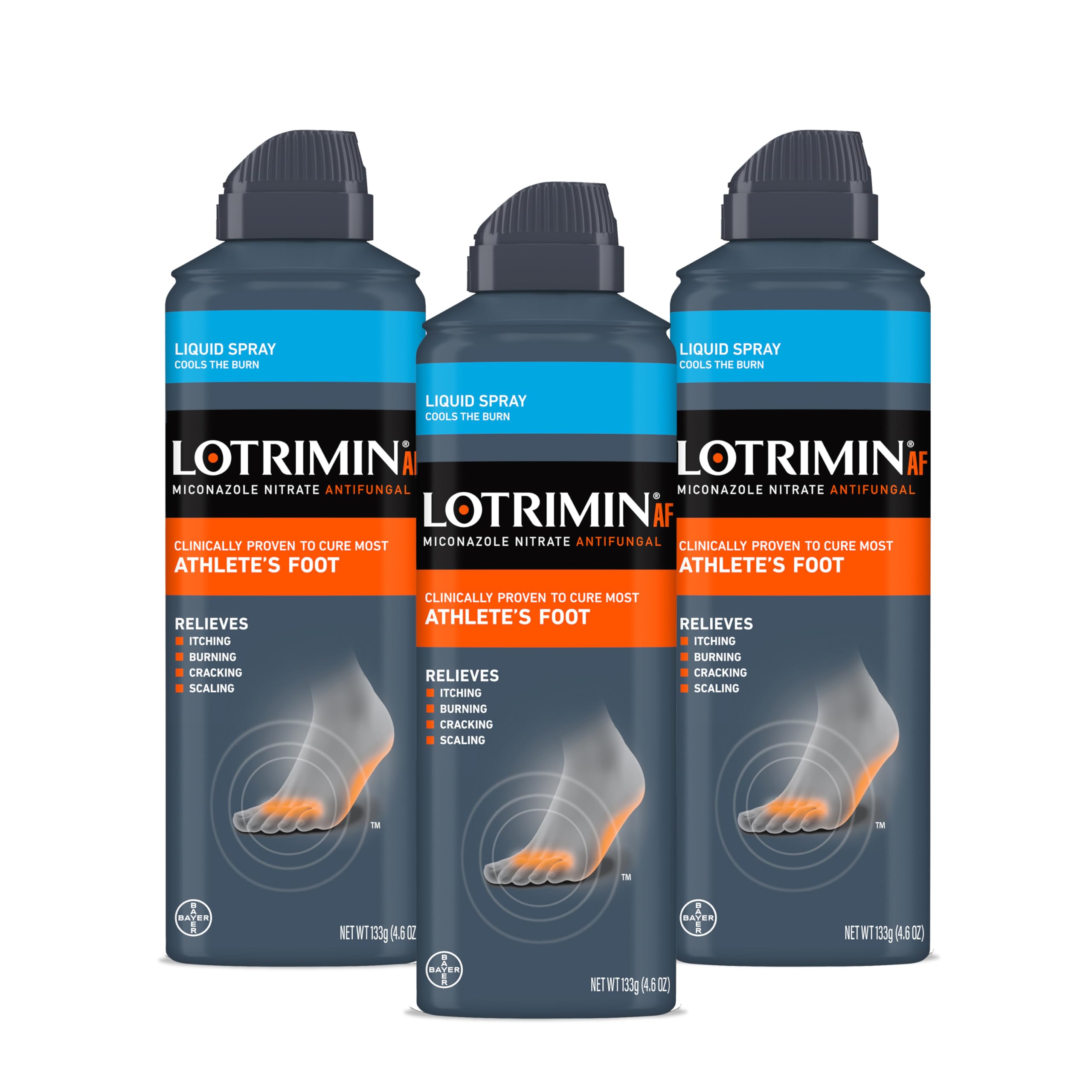 Lotrimin AF Athlete's Foot Liquid Spray 2% Miconazole Nitrate

