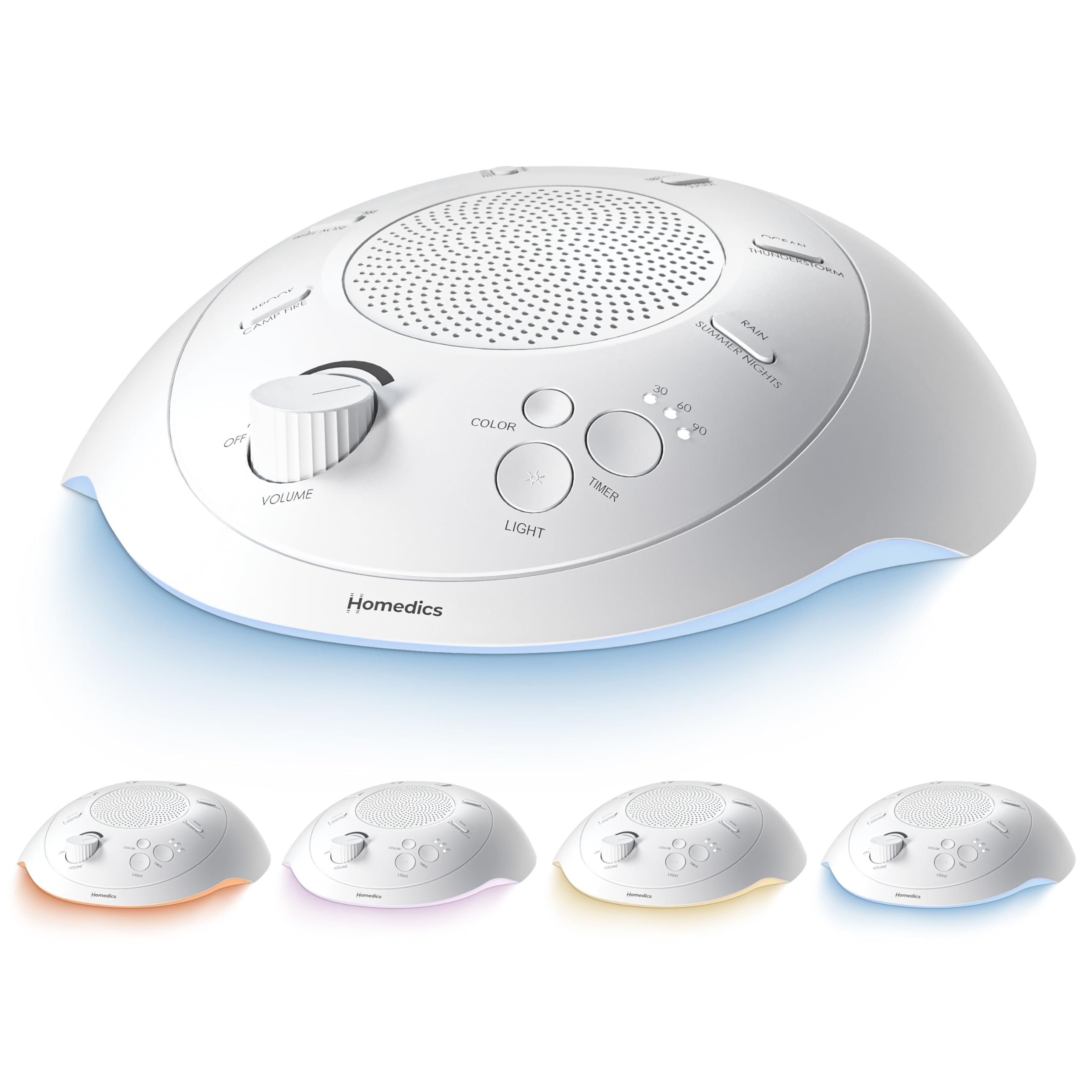 Homedics SoundSleep White Noise Sound Machine with 6 Sounds