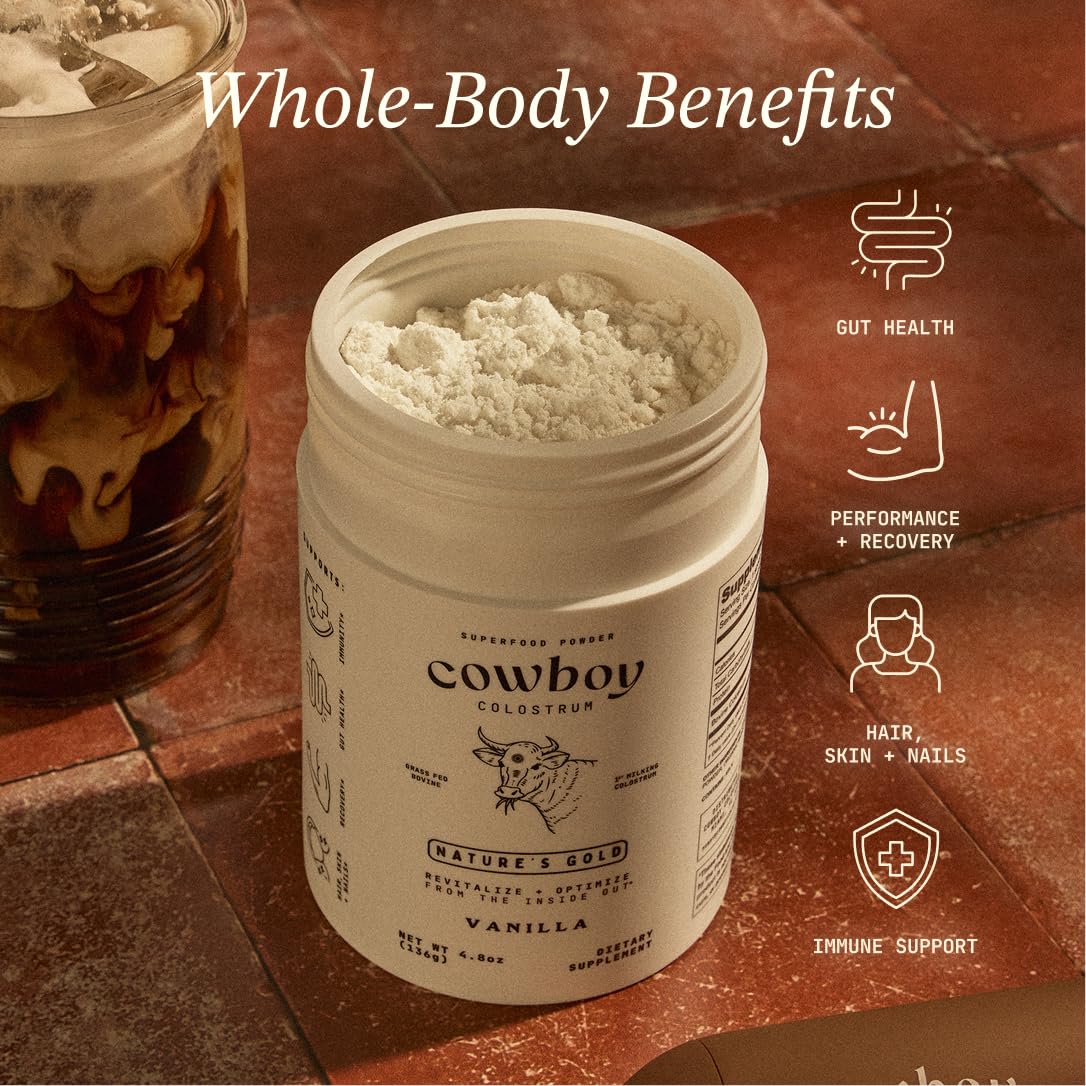 Cowboy Colostrum Powder Grass Fed Immune and Gut Support

