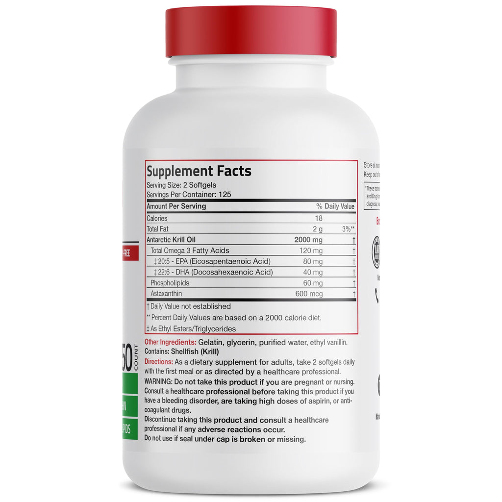 Bronson Antarctic Krill Oil | Omega-3 EPA/DHA


