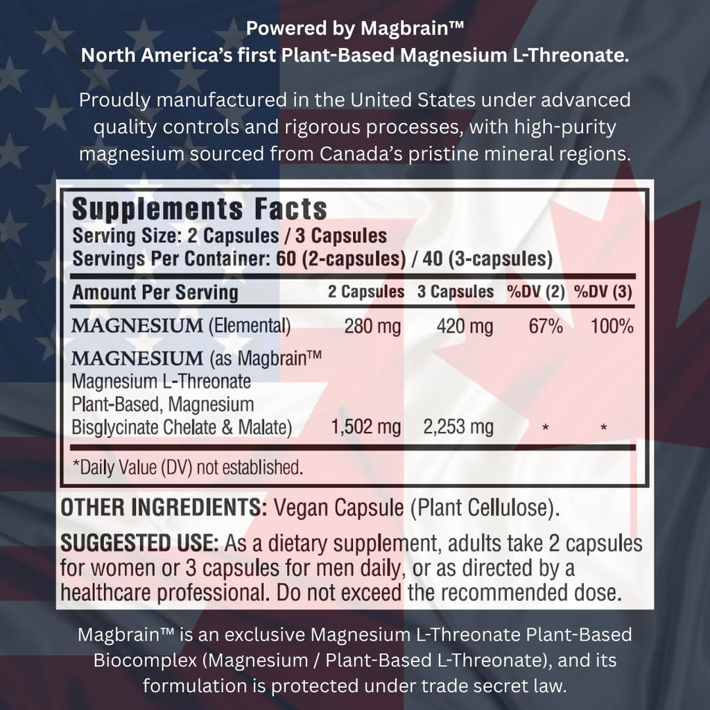 Kappa Nutrition Magbrain Magnesium L-Threonate | Brain & Sleep


