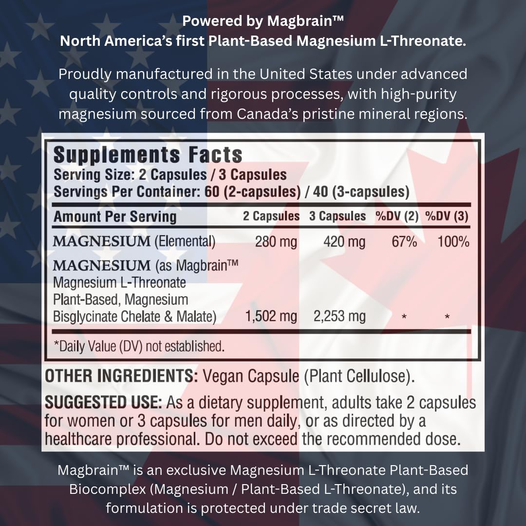 Kappa Nutrition Magbrain Magnesium L-Threonate | Brain & Sleep

