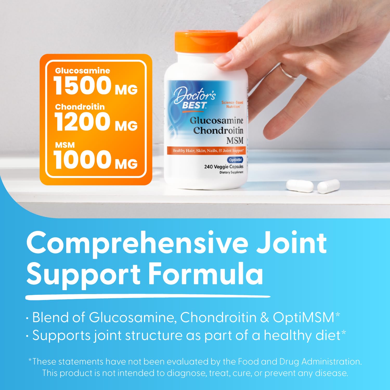 Doctor's Best Glucosamine Chondroitin MSM Joint Health

