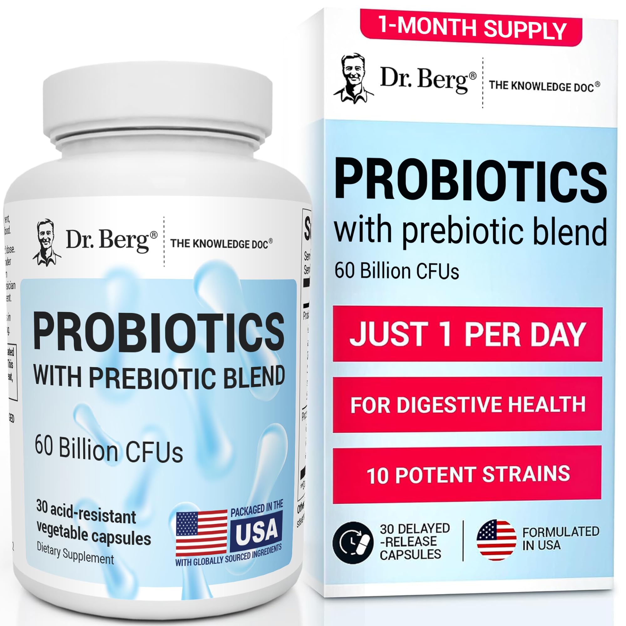 Dr. Berg Probiotic Supplement for Digestive Health

