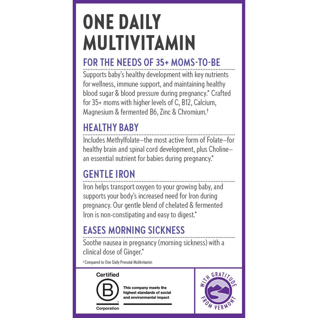New Chapter Prenatal Multivitamin for Moms 35+ | Methylfolate

