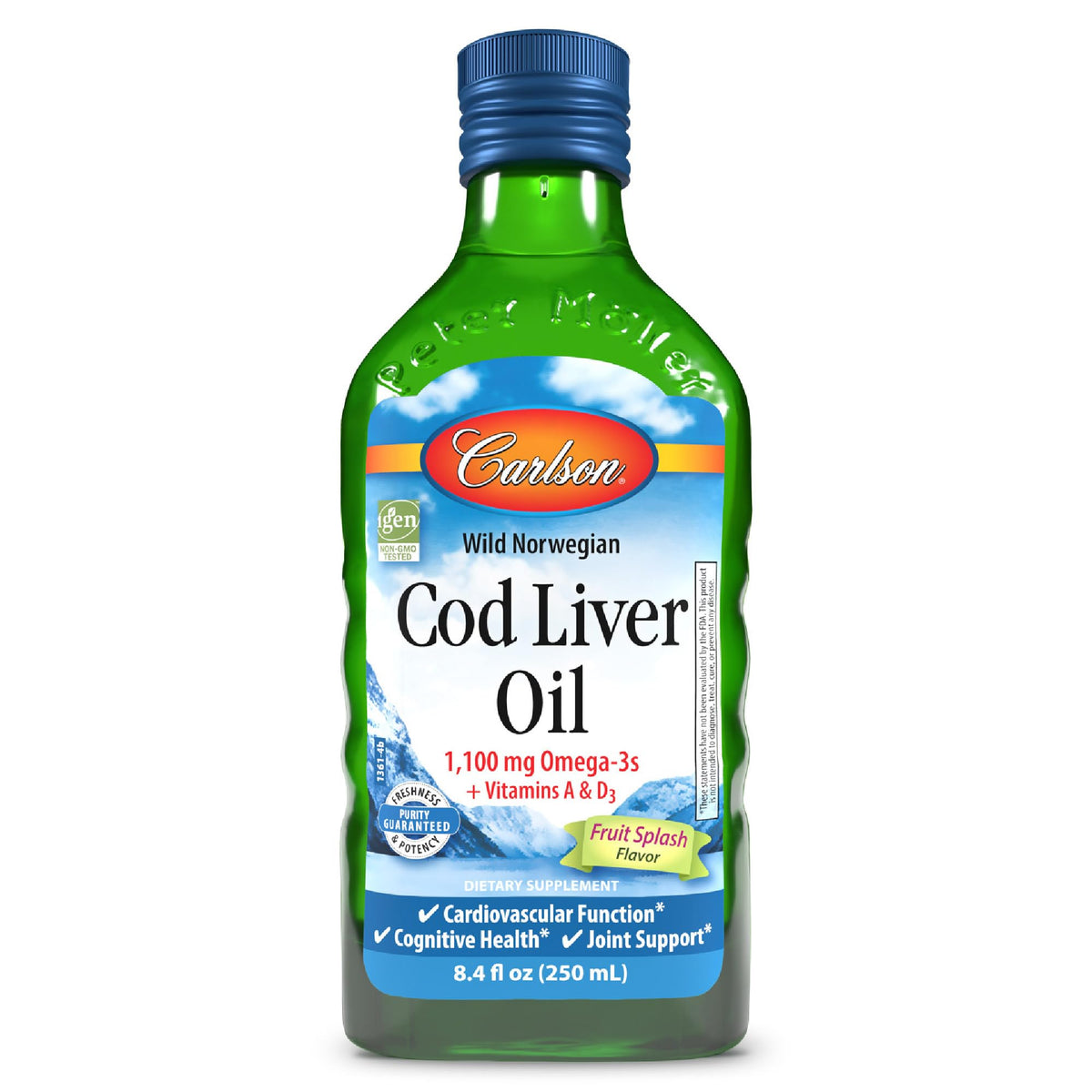 Carlson Cod Liver Oil 1100 mg Omega-3 Liquid Supplement