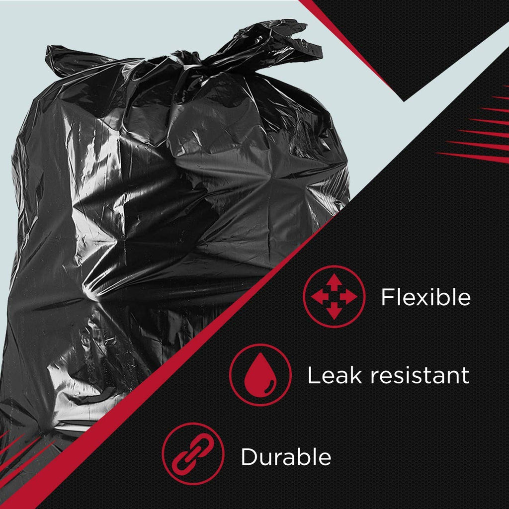 Tasker 55 Gallon Heavy Duty Trash Bags | Contractor Grade

