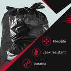 Tasker 55 Gallon Heavy Duty Trash Bags | Contractor Grade

