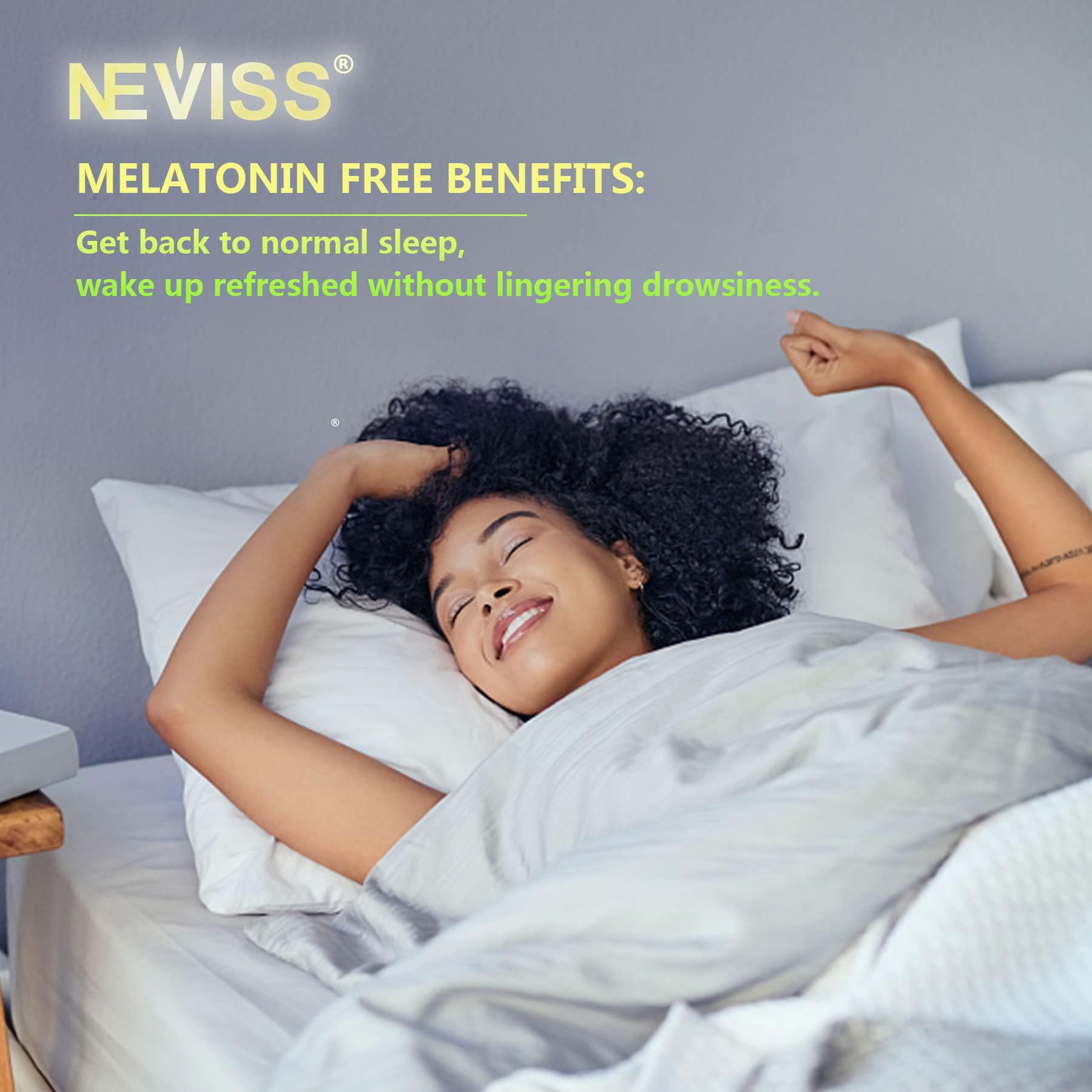 Sleep Gummies NEVISS Melatonin-Free for Adults - Lemon

