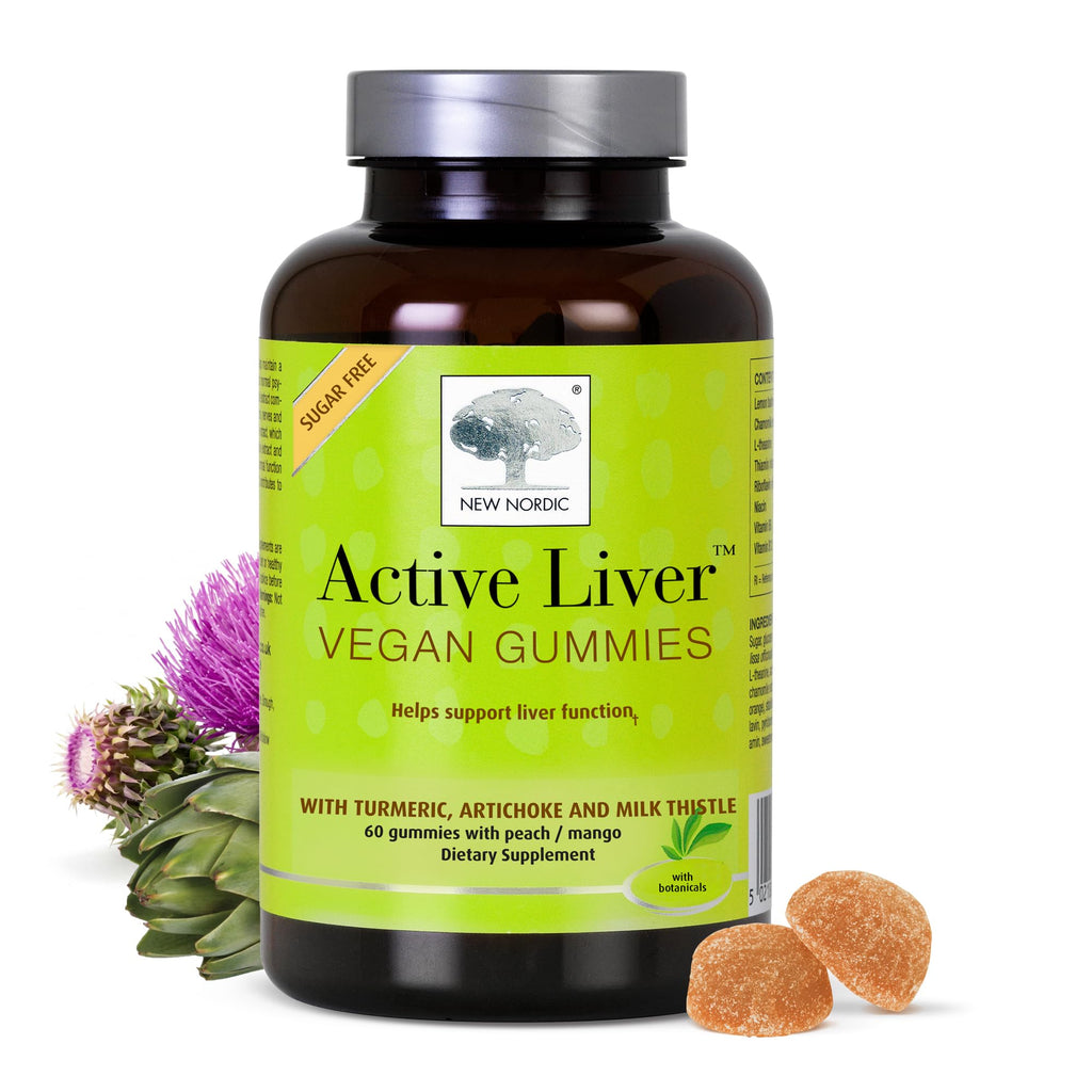 New Nordic Active Liver Gummies | Milk Thistle and Turmeric

