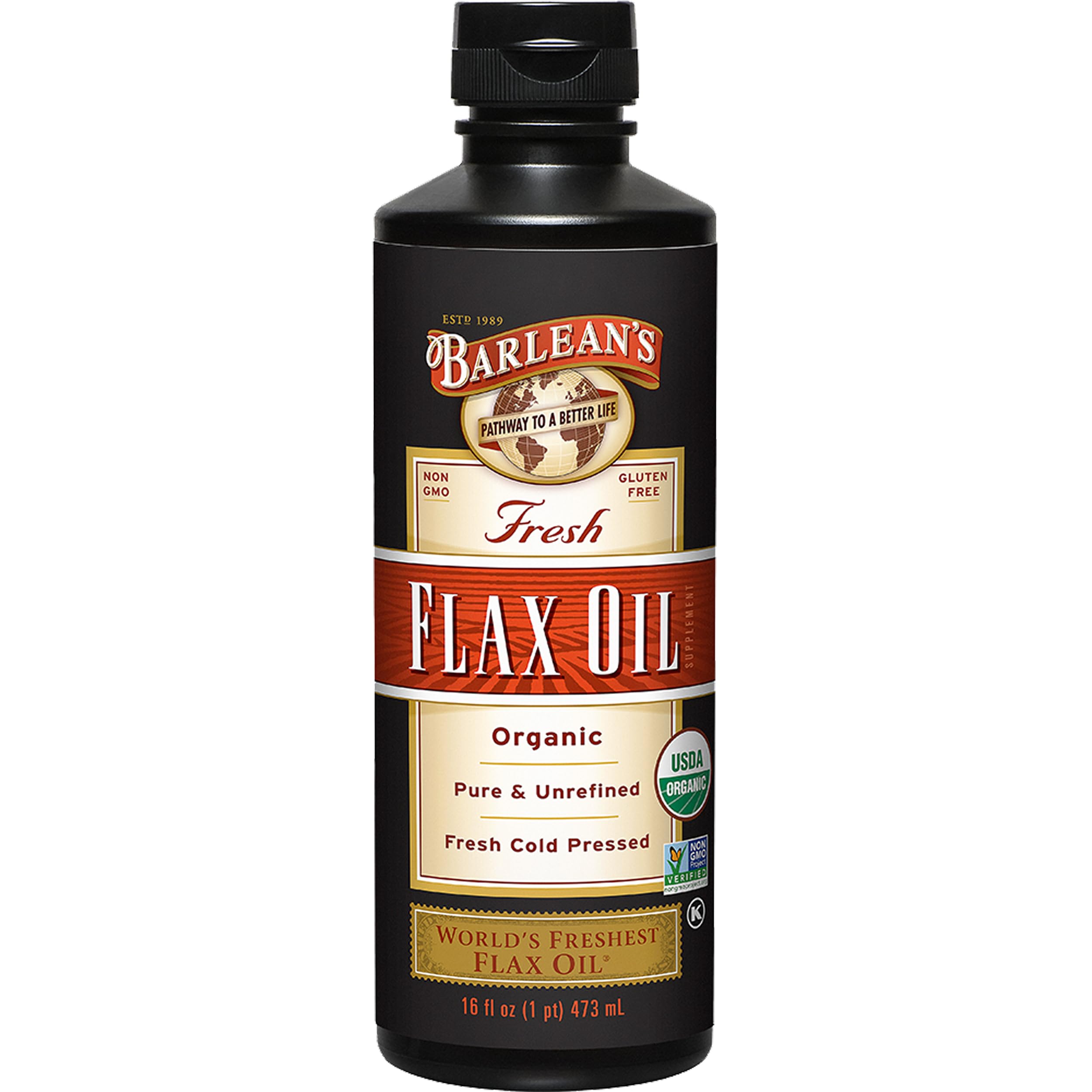 Barlean's Organic Flaxseed Oil - Cold-Pressed Omega-3