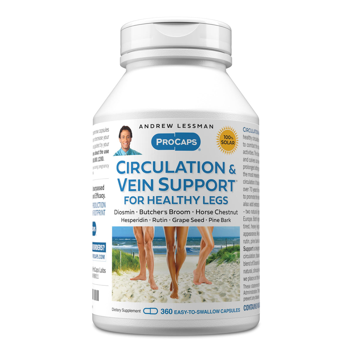 Andrew Lessman Circulation & Vein Support Dietary Supplement for Healthy Legs