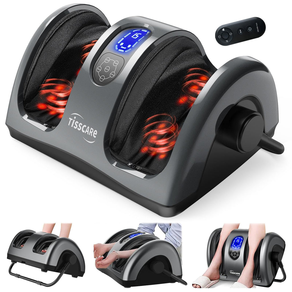 TISSCARE Shiatsu Foot Massager with Heat – Home Use

