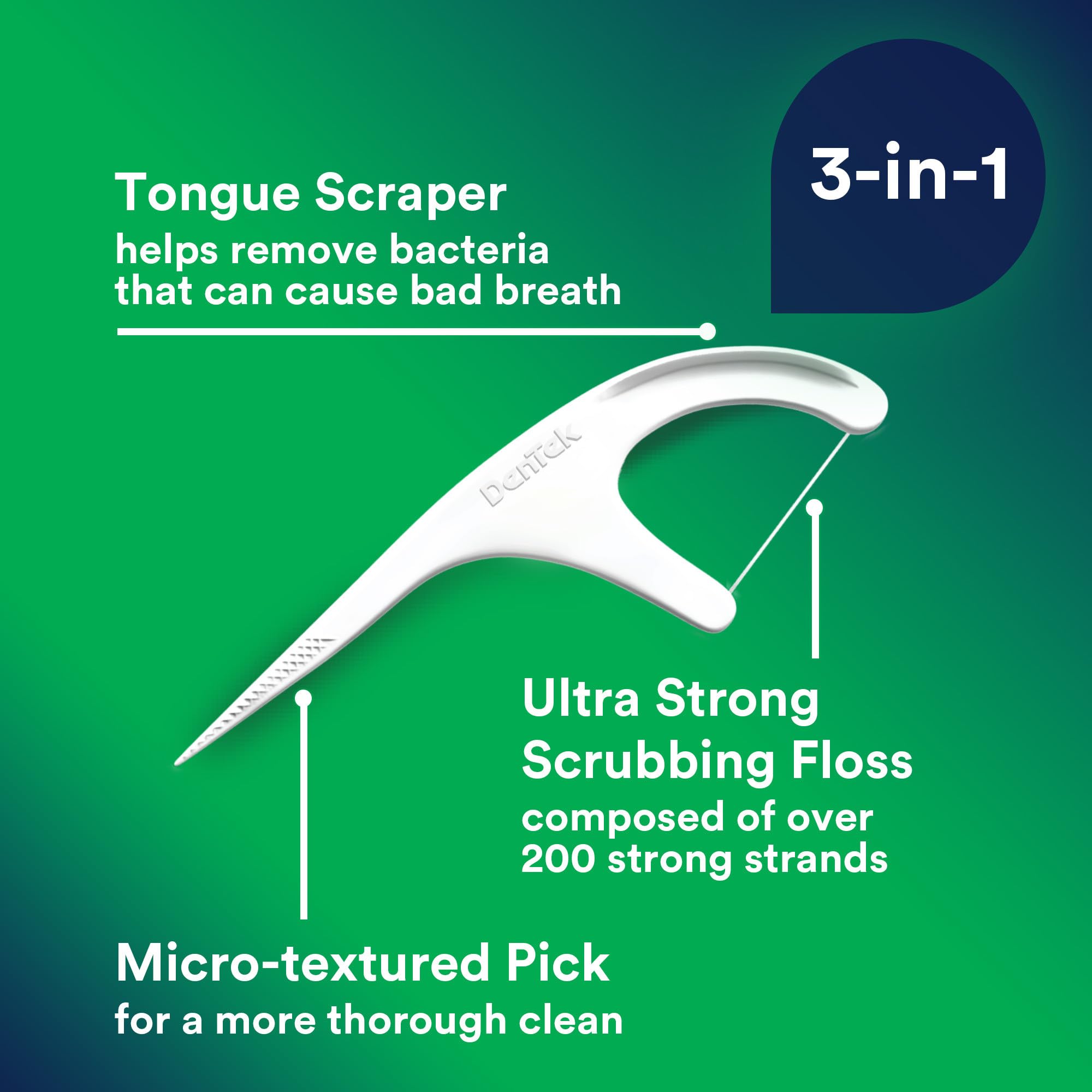 DenTek Advanced Clean Floss Picks No Break No Shred

