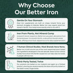 Organics Ocean Iron Supplement with Vitamin C - Plant-Based


