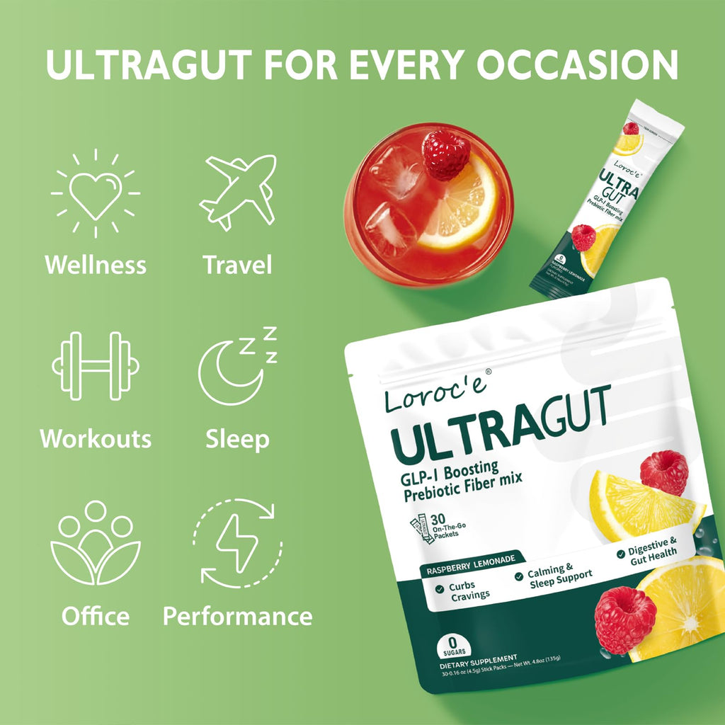 UltraGut Fiber Powder for Gut Health | On the Go


