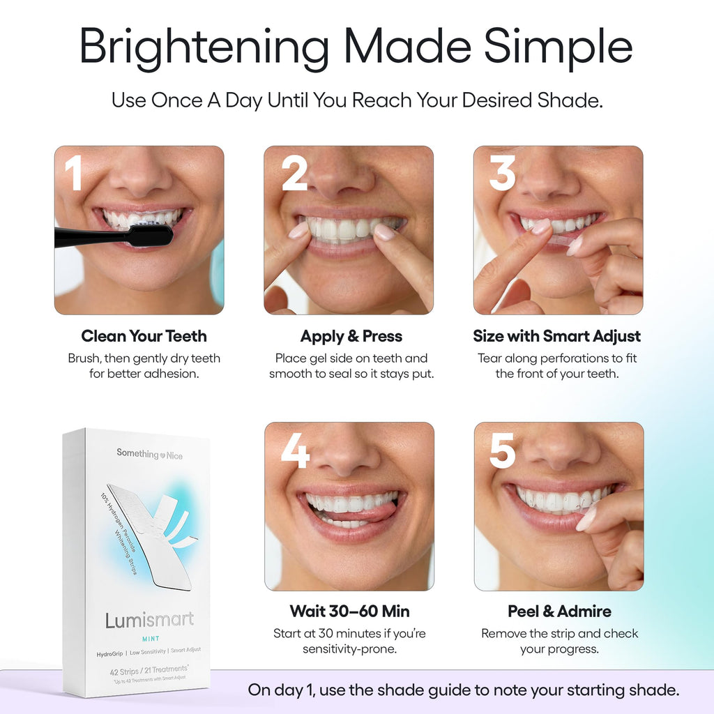 Something Nice Lumismart Whitening Strips - Enamel Safe

