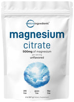 Magnesium Citrate Powder Supplement | Daily Mineral Support

