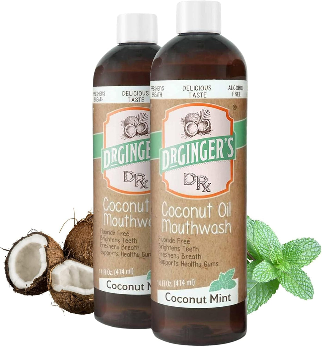 Dr. Ginger's Coconut Oil Mouthwash with Xylitol & Aloe