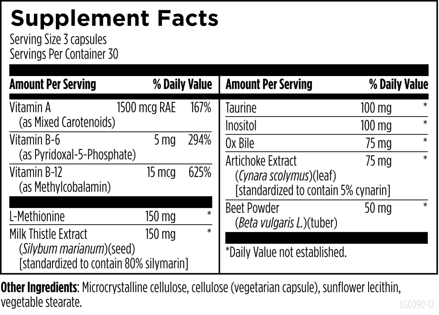 Designs for Health LV-GB Complex Liver Detox Capsules

