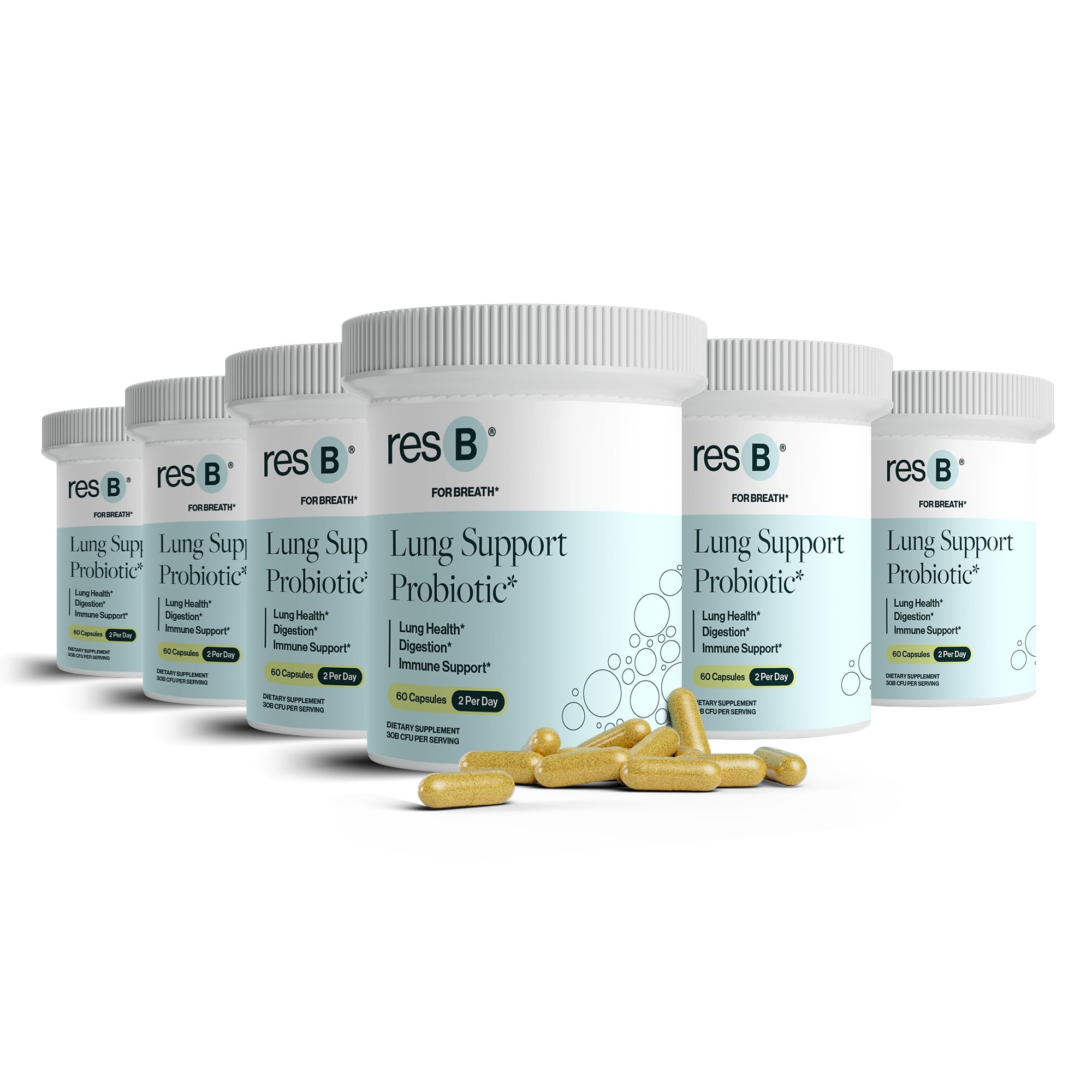 resB Lung Support Probiotic Supplement for Lung Health

