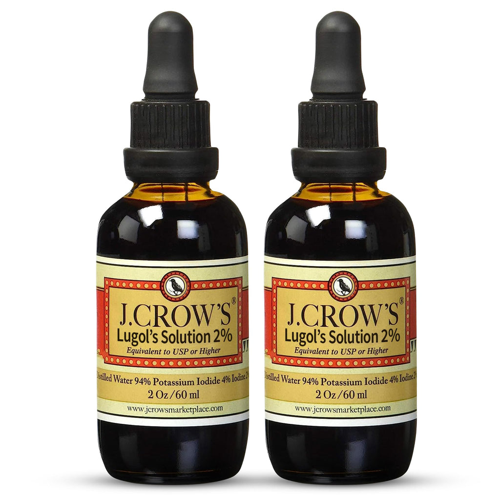 J.CROW'S Lugol's Iodine 2% Solution – Premium Iodine Liquid

