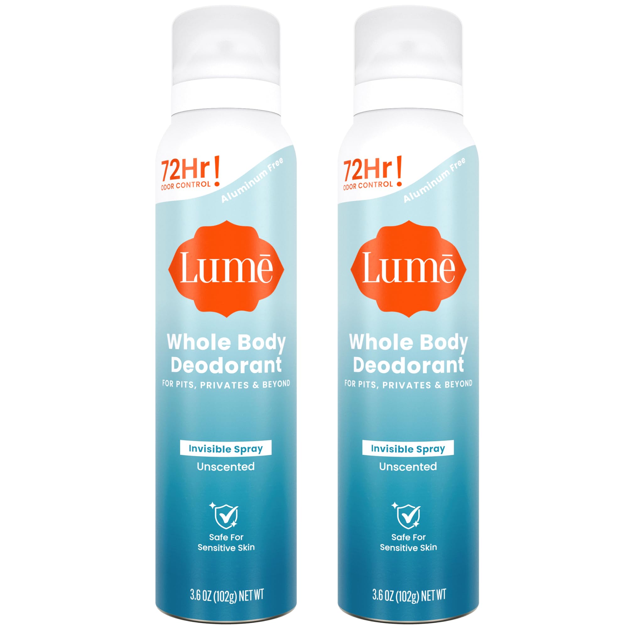 Lume Whole Body Deodorant Spray - 72 Hr Odor Control

