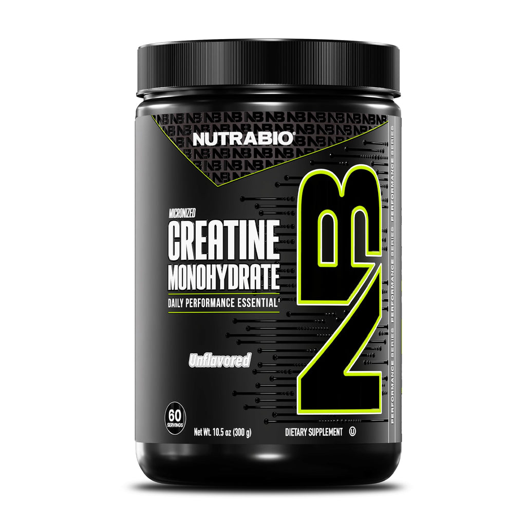 NutraBio Creatine Monohydrate Powder – Micronized & Pure

