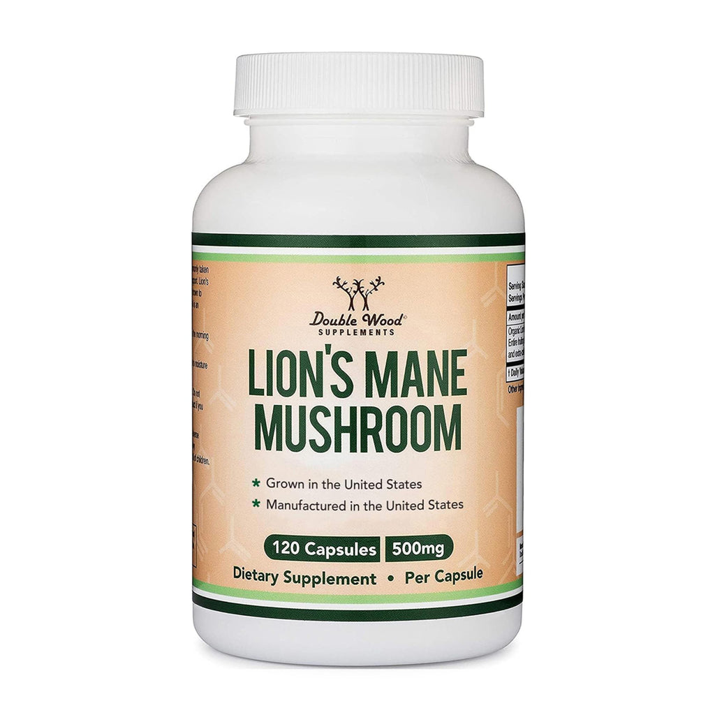 Lion’s Mane Mushroom Capsules by Double Wood | Focus Support

