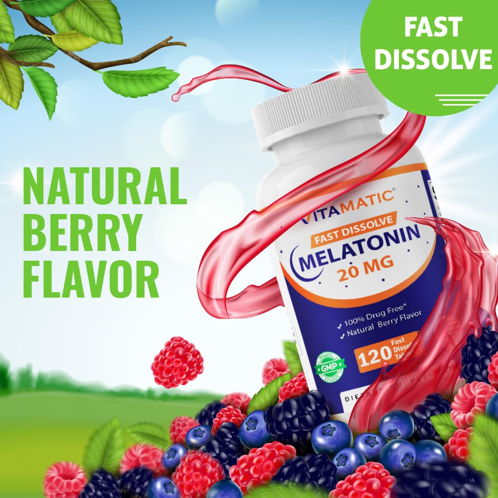 Vitamatic Melatonin Sleep Support Tablets – Vegetarian

