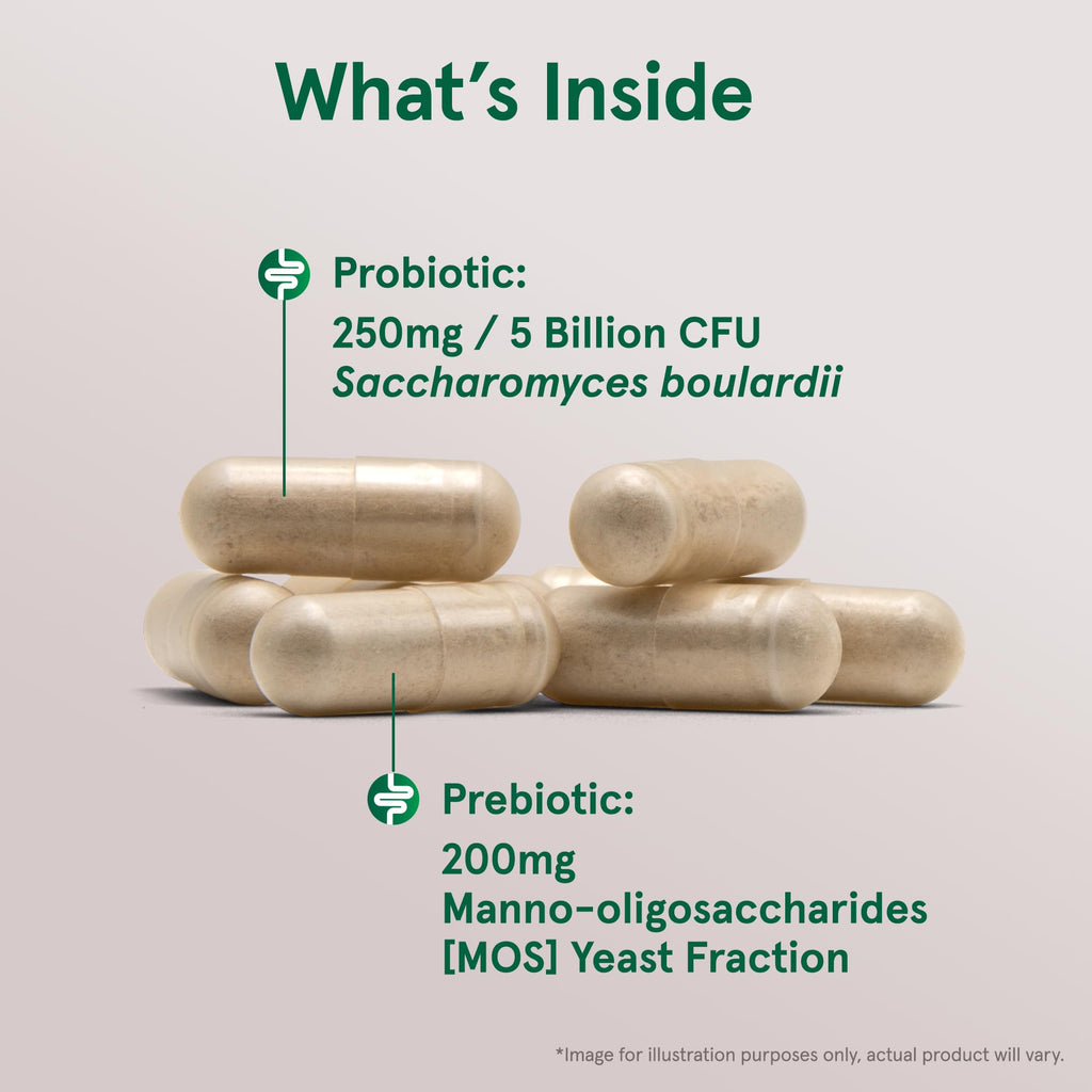 Probiotic Jarrow Formulas Saccharomyces boulardii + MOS

