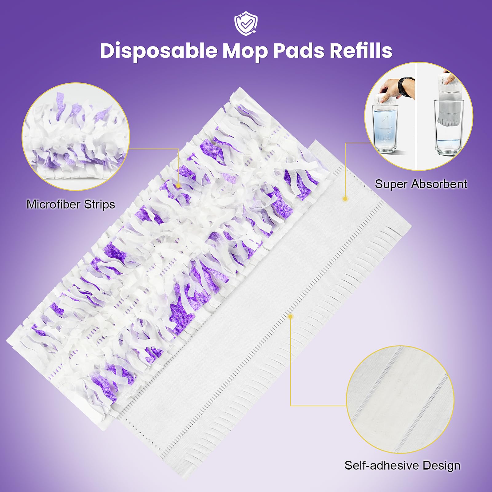 PowerMop Refill Pads for Multi-Surface and Wood Mop

